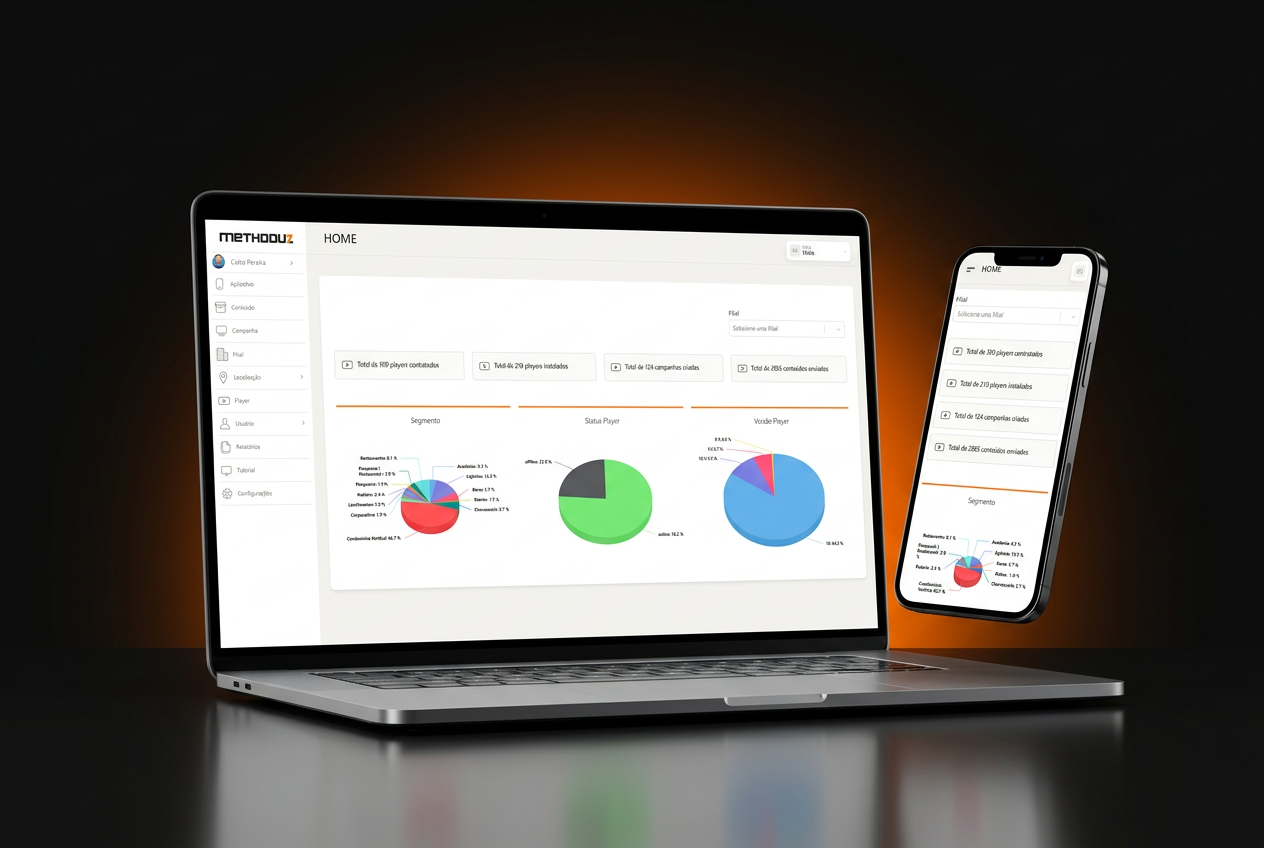 Plataforma Methoduz em notebook e celular